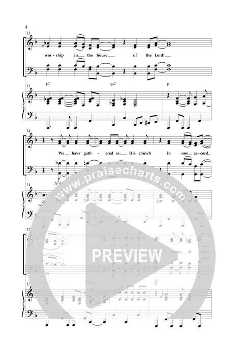 Worship In The House Choral Anthem Satb Sheet Music Pdf Lifeway