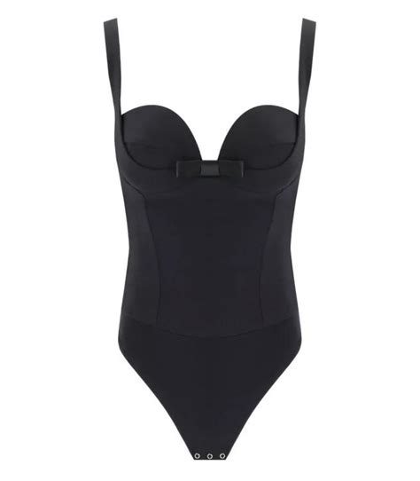 Elisabetta Franchi Black Bodysuit With Bow Black