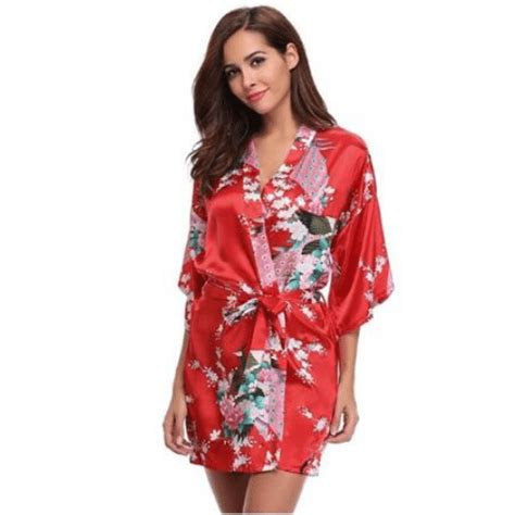 Kimono Casual Rouge Livraison Gratuite En France Kotonaru Robe De