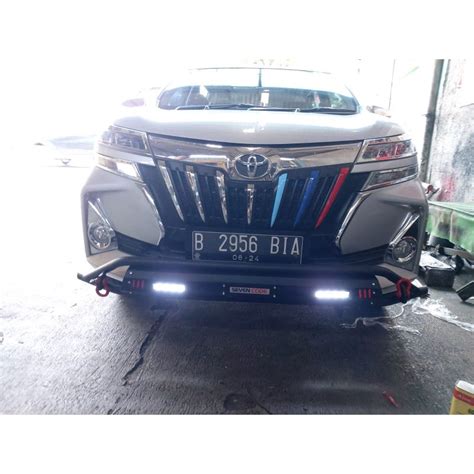 Jual Paket Tanduk Depan Belakang Avanza All New 2019 Cobra Besi Bumper