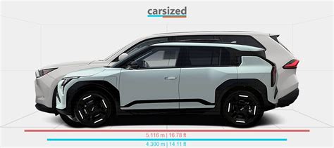 Dimensions Kia EV3 2024 Present Vs Toyota Grand Highlander 2023 Present