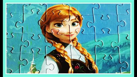 Disney Frozen Puzzle Game Juegos Puzzle Puzzel Princess Anna Clementoni Online Puzzles De Youtube