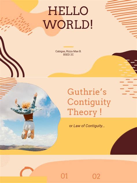 Guthrie S Contiguity Theory Pdf Nervous System Learning