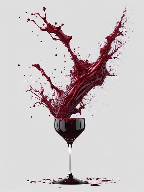 Premium Photo Red Wine Splash Isolated On Transparent Or White Background