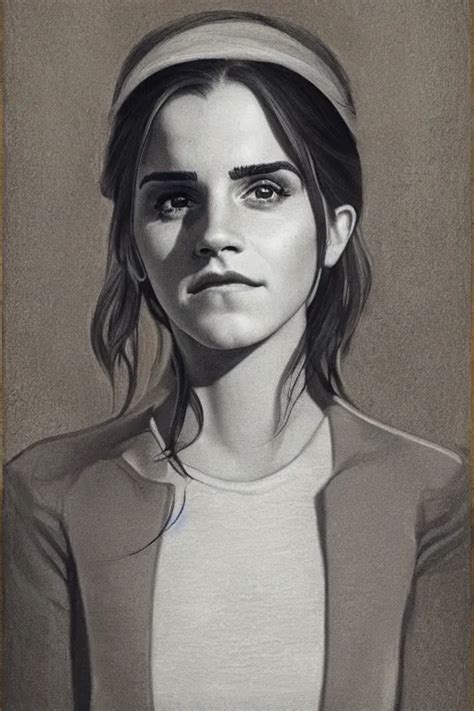 Ultra Realistic Emma Watson Face Portrait In The Style Stable