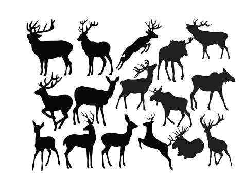 Doe Silhouette Clipart Image