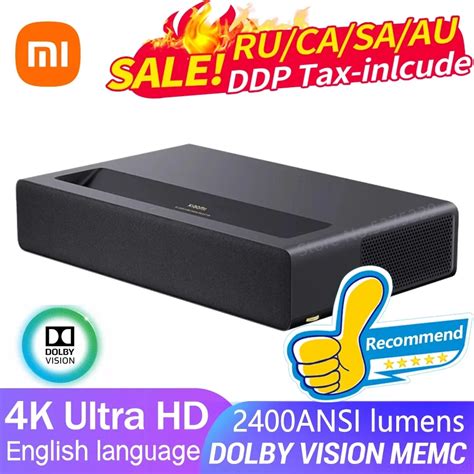 2022 Xiaomi Laser Cinema 2 4K Projector Dolby Vision 2400ANSI Lumens