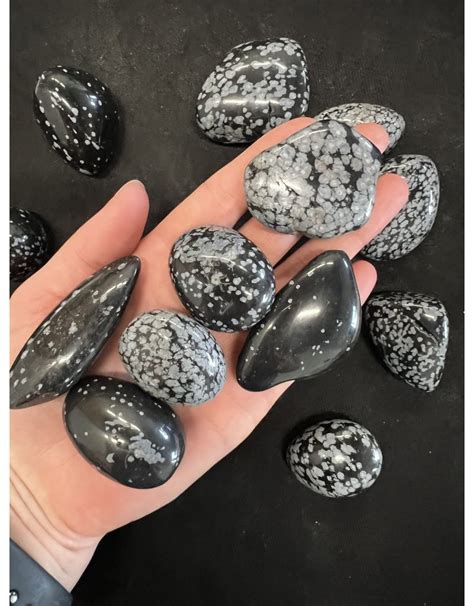 Snowflake Obsidian Tumbled Stones Grade A Sizes Available Purchase