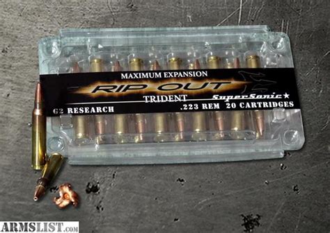 ARMSLIST - For Sale: G2 Research RIP Ammo in .223 or 300 Blackout