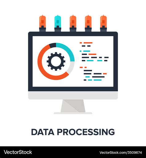 Data Processing Royalty Free Vector Image Vectorstock