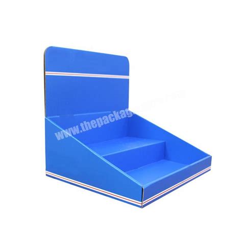 Collapsable Corrugated Box Counter Display Rack Paperboard Cardboard