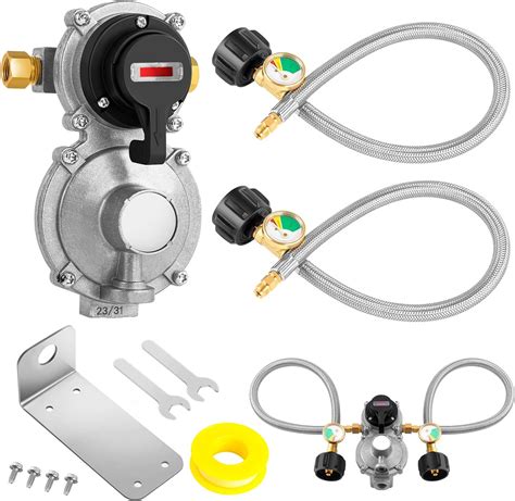 Amazon 2 Stage Automatic Changeover LP Propane Gas Regulator RV