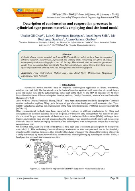 Description Of Condensation And Evaporation Processes In Cylindrical