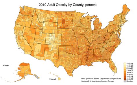 Choropleth Of The United States On County Level With Additional State