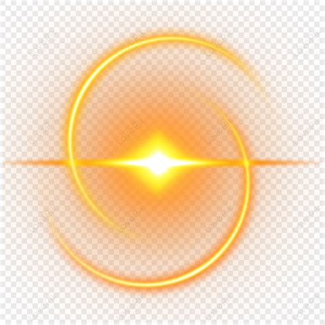 Efeito De Raios De Sol Arco Amarelo Rotativo Clipart De Luz Amarelo Png