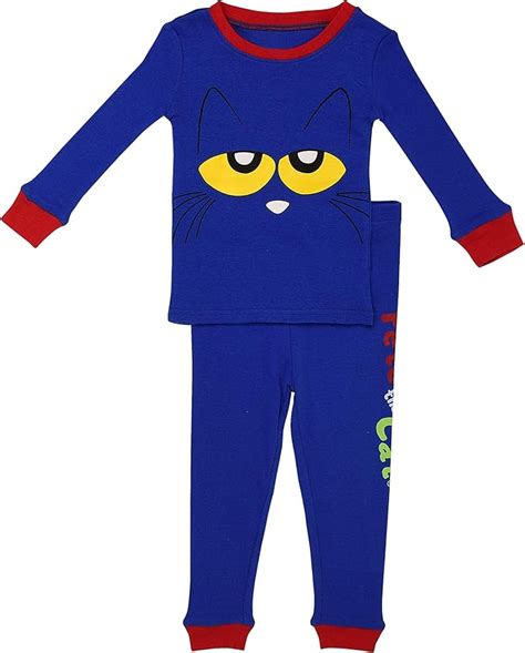 Baby Starters Pete The Cat Boys 2 Piece Snug Fit Pajama Set Blue And