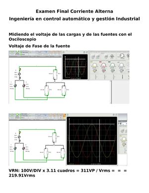 EVA 1 CA informe eva 2 CIRCUITOS DE CORRIENTE ALTERNA EVALUACIÓN 1