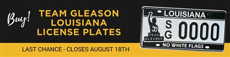 Team Gleason License Plates - Team Gleason