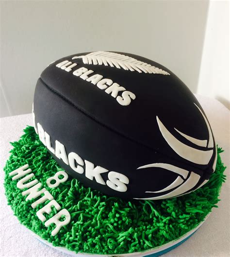 All Blacks Rugby Ball Cake Rugby Cake Rugby Cupcakes Rugby Birthday