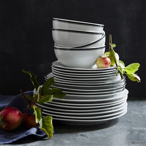 Open Kitchen By Williams Sonoma Bistro Dinner Plates Black Williams