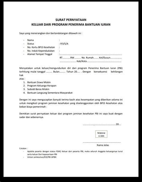 Contoh Surat Keterangan Kehilangan Bpjs Surat Keterangan Desain