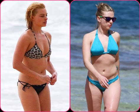 Margot Robbie Vs Scarlett Johansson R Celebbattles