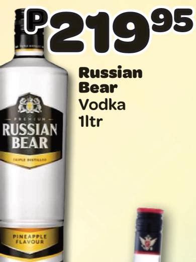 Russian Bear Vodka Flavours