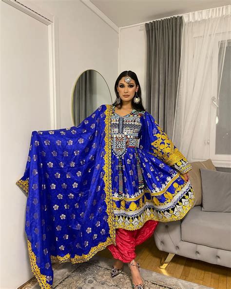 Traditional Afghan Dress Kuchi Women Afghan Girl Handmade Charma