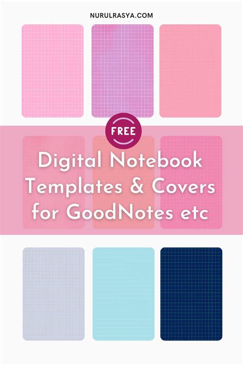 9 Free Digital Notebook Template And Cover For GoodNotes