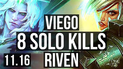 VIEGO Vs RIVEN TOP 12 0 1 Rank 5 Viego 8 Solo Kills Legendary