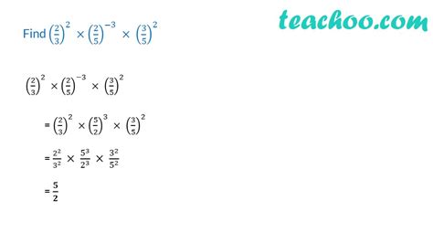 Practice Questions On Laws Of Exponents With Videos Teachoo