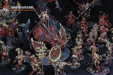 Blades Of Khorne Army Age Of Sigmar White Weasel Studio