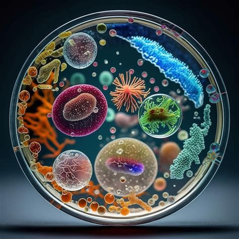 Cultivo De Bacterias En Placas De Petri En Laboratorio Ia Generativa