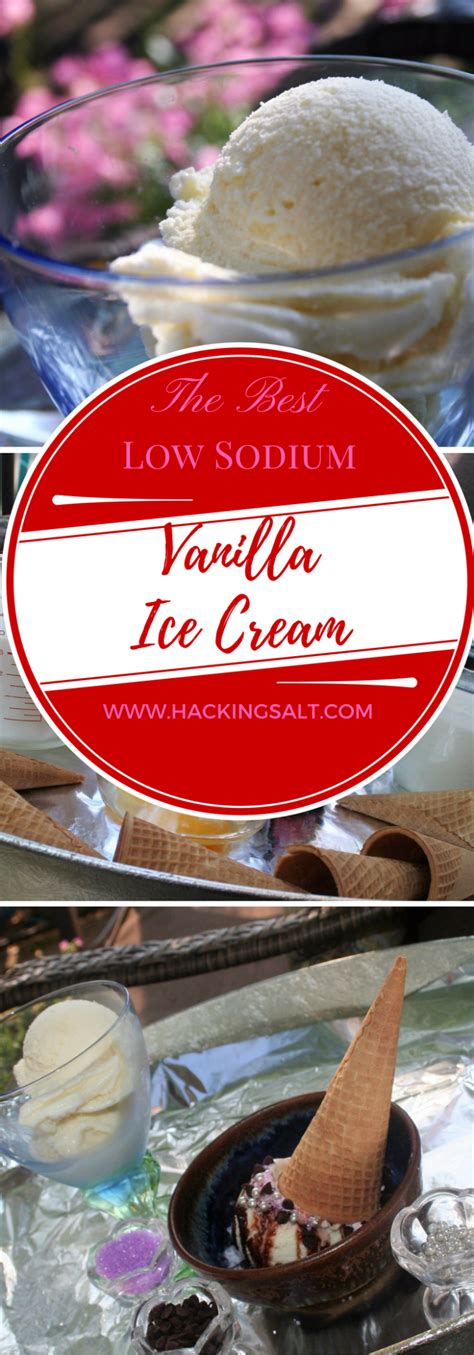 The Best Low Sodium Vanilla Ice Cream - Hacking Salt