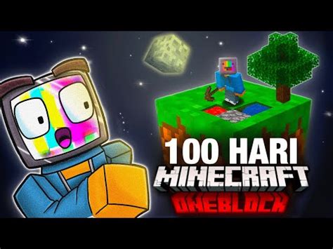 Bertahan Hidup 100 Hari Di Atas SATU BLOCK Di Minecraft Hardcore