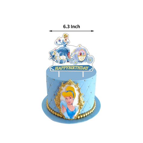 Cinderella Theme Cake Toppers