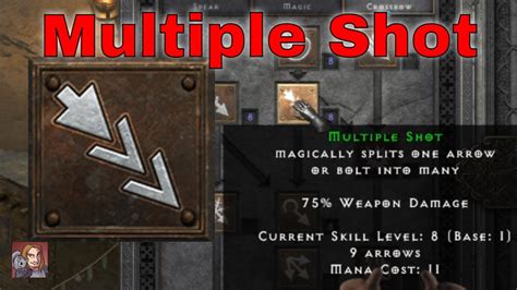 D2R Skills Abilities Multiple Shot Amazon Bow Crossbow Tree