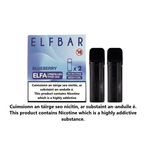 BLUEBERRY ELF BAR ELFA PREFILLED POD Direct2U