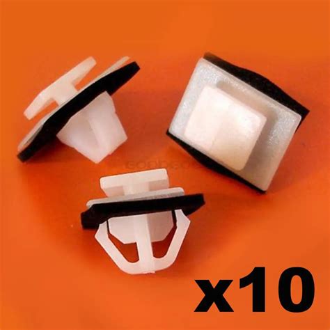 In Stock New 10x For Honda Side Moulding Skirts Trim Clips For CRV