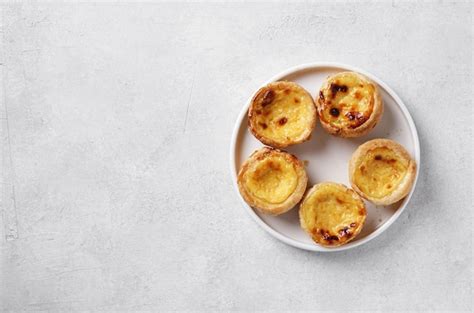 Sobremesa De Tarte De Ovo Tradicional Portuguesa Pasteis Pastel De Nata