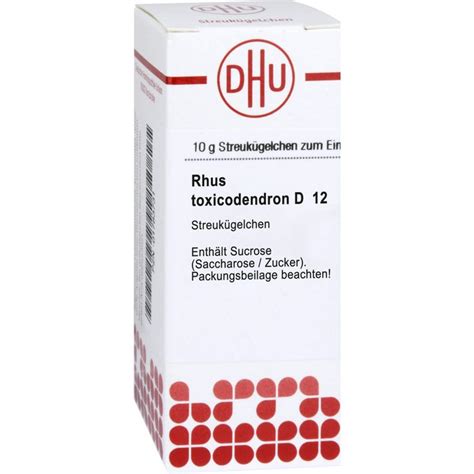 RHUS TOXICODENDRON D 12 Globuli 10 G Apotheke Disapo De