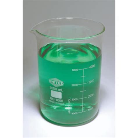 Beakers Low Form Borosilicate Glass 5000ml Spectroscopy Reagents