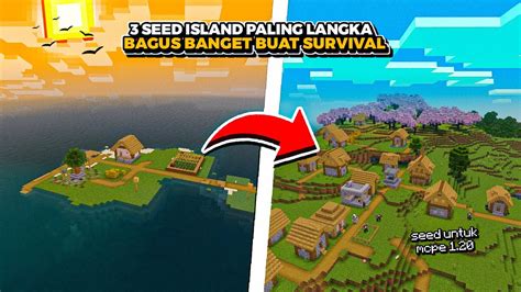 3 SEED MCPE ISLAND PALING LANGKA BAGUS BANGET UNTUK SURVIVAL YouTube