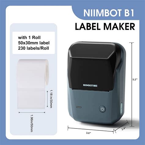 2023 Released NIIMBOT B1 Inkless Label Maker Wireless Bluetooth