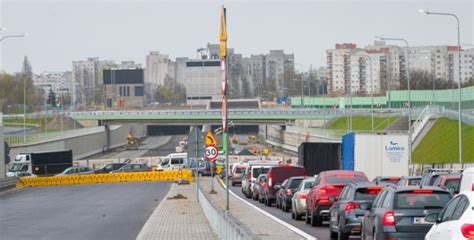 Warszawa GDDKiA wieczorem zamknięcie zawrotki na Puławskiej