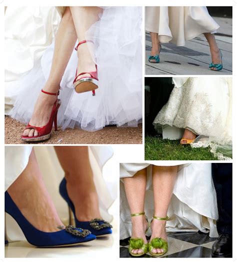 Sweet and Colorful Wedding Shoes | In Seven Colors - Colorful Designs ...