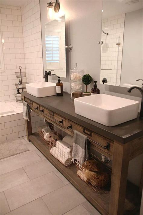 39 Cheap Farmhouse Style Bathroom Sink Ideas Decorewarding Rustic