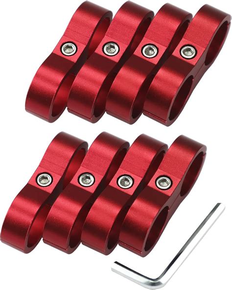 Amazon SYKRSS 8pcs AN12 Braided Hose Separator Clamp Fuel Line