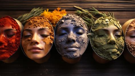 premium photo  woman   mask  paint   face