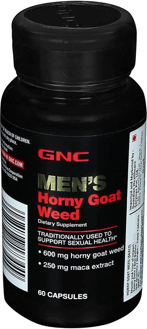 GNC Horny Goat Weed 60 Capsules Natural Libido Support